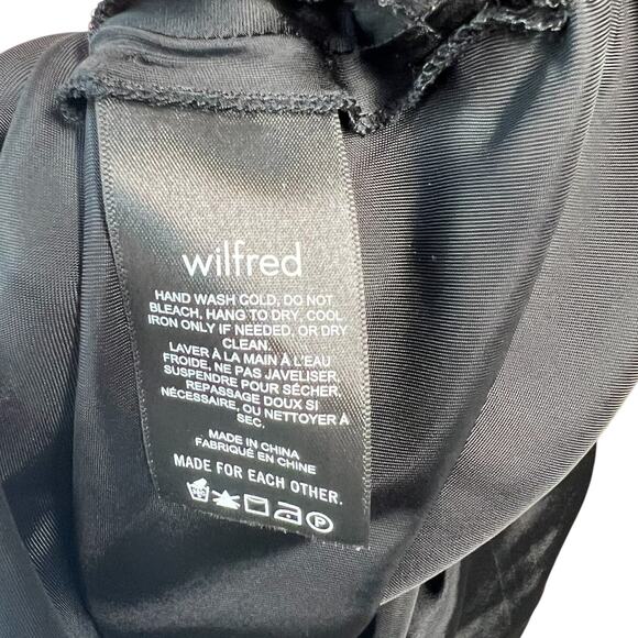 Aritzia‎ Wilfred Only Ruched Slip Dress Mini Sleeveless Black Size Small - Picture 11 of 12